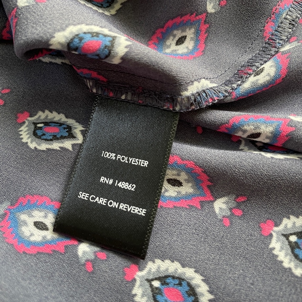 Torrid Southwestern Gray Pink Paisley Sleeveless Top Size 00 (Medium/Large, 10) - Picture 8 of 8